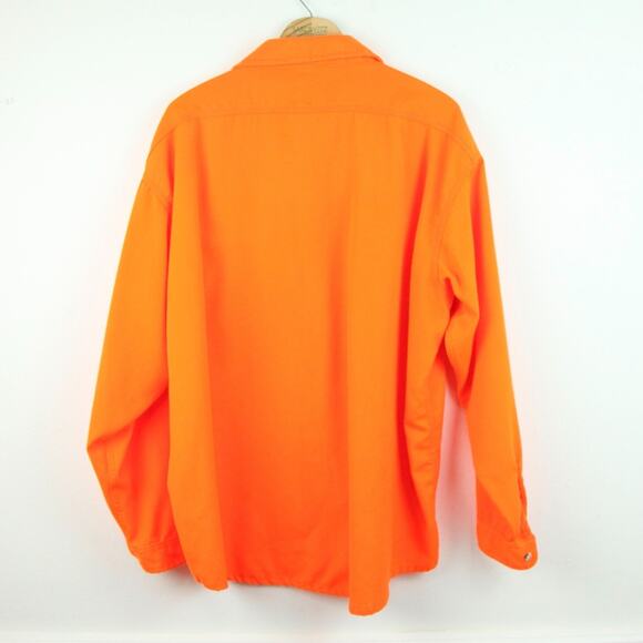 Melton Deerskin 2XL Shirt Hunting Neon Orange Utility Workwear Outdoors Gorpcore - Picture 6 of 6